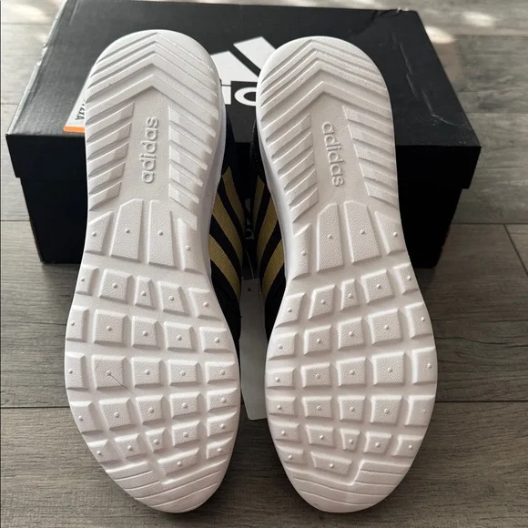 Adidas QT Racer 2.0 Black and Gold Sneakers - Picture 3 of 3